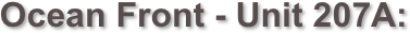 Ocean Front - Unit 207A: